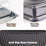 50 Small Catering Platter Bases & 50 Small Clear Lids - BUMPER BOX