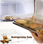 50 Small Catering Platter Bases & 50 Small Clear Lids - BUMPER BOX