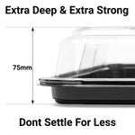 Large Platterplus Combi Sandwich Platters with lids, showing assorted sizes including large, medium, and small for party serving.